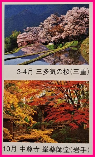 【2024年:壁掛け:大きい 写真 カレンダー:A2：3色 大文字】★美しい「日本の風景」：61X42cm★令和6年：暦 (六曜入り)：大判：No3イ_画像4