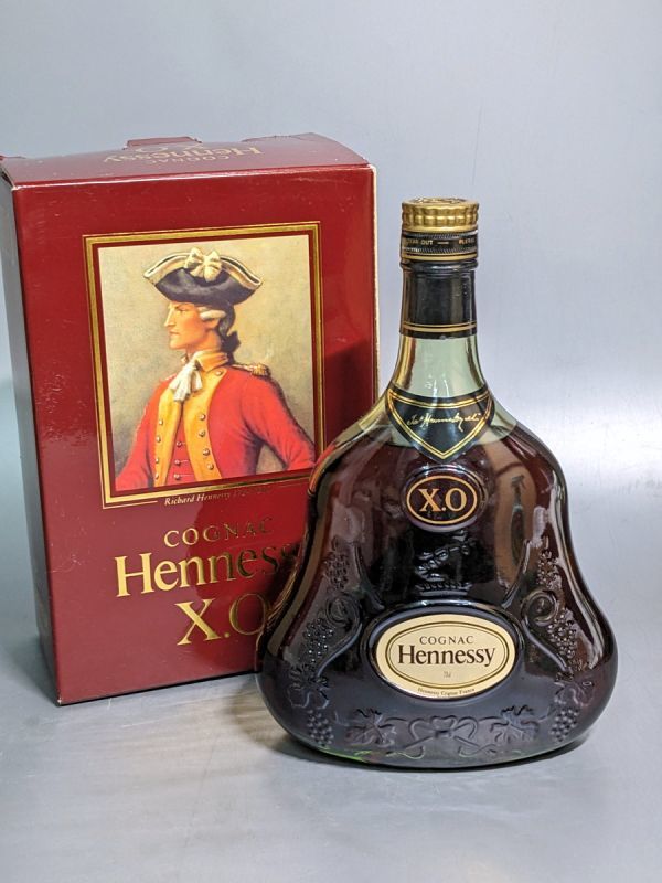 10-59-60 Hennessy ヘネシー XO 金キャップ グリーンボトル ブランデー