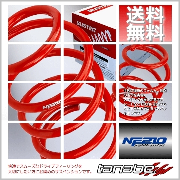 タナベ tanabe ダウンサス (NF210) (1台分set) プリウスα ZVW40W (2011