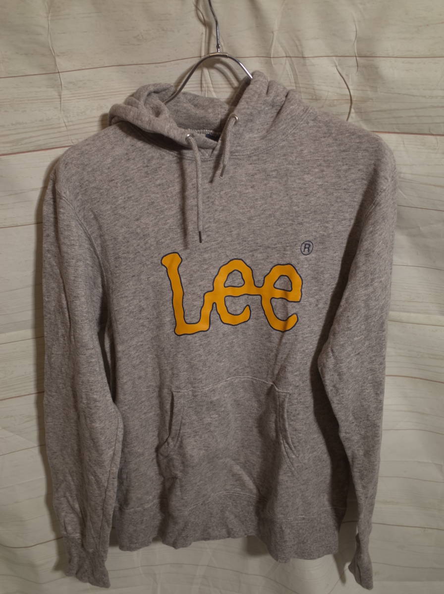 Мужской Pi124 Lee Lee Loe Print Print Print Swetver Sweat Parker S Media Grey Grey Grey