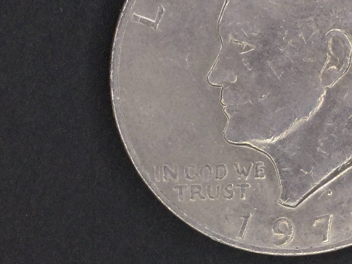 【三】コイン アメリカ アイゼンハワー 1ドル硬貨 1971年 直径：約38.0mm、重さ：約22.6ｇ、厚さ：約2.4mm　s3004_画像5