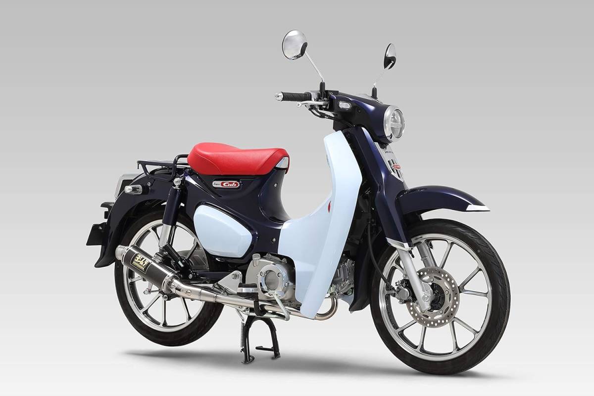 ヨシムラ スーパーカブC125(18-20) 機械曲GP-MAGNUMサイクロン SC カーボンカバー ,Super Cub JA48 マフラー フルエキゾースト フルエキ_＊画像はイメージです