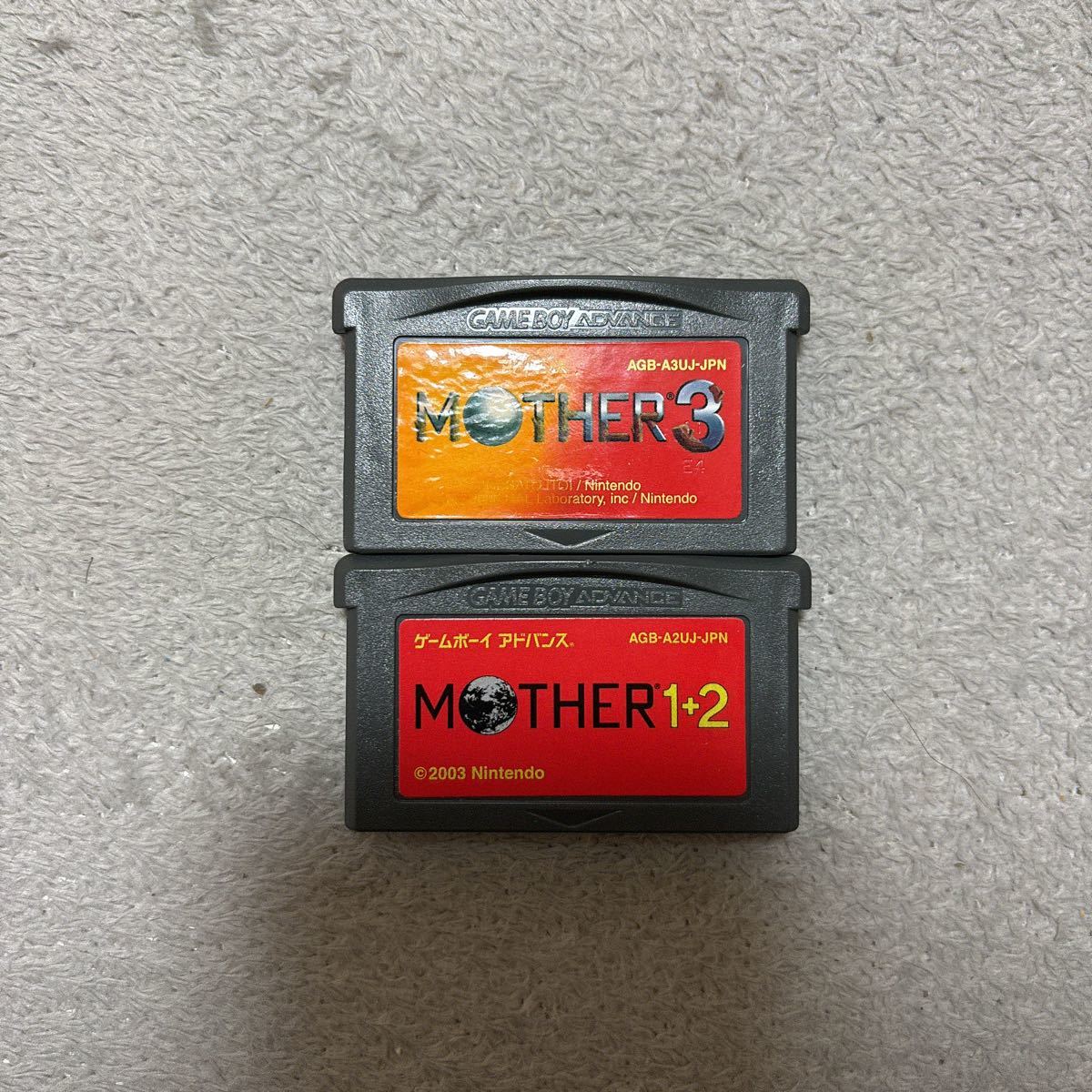 MOTHER1+2 MOTHER3 GBA ゲームボーイアドバンス　ソフト