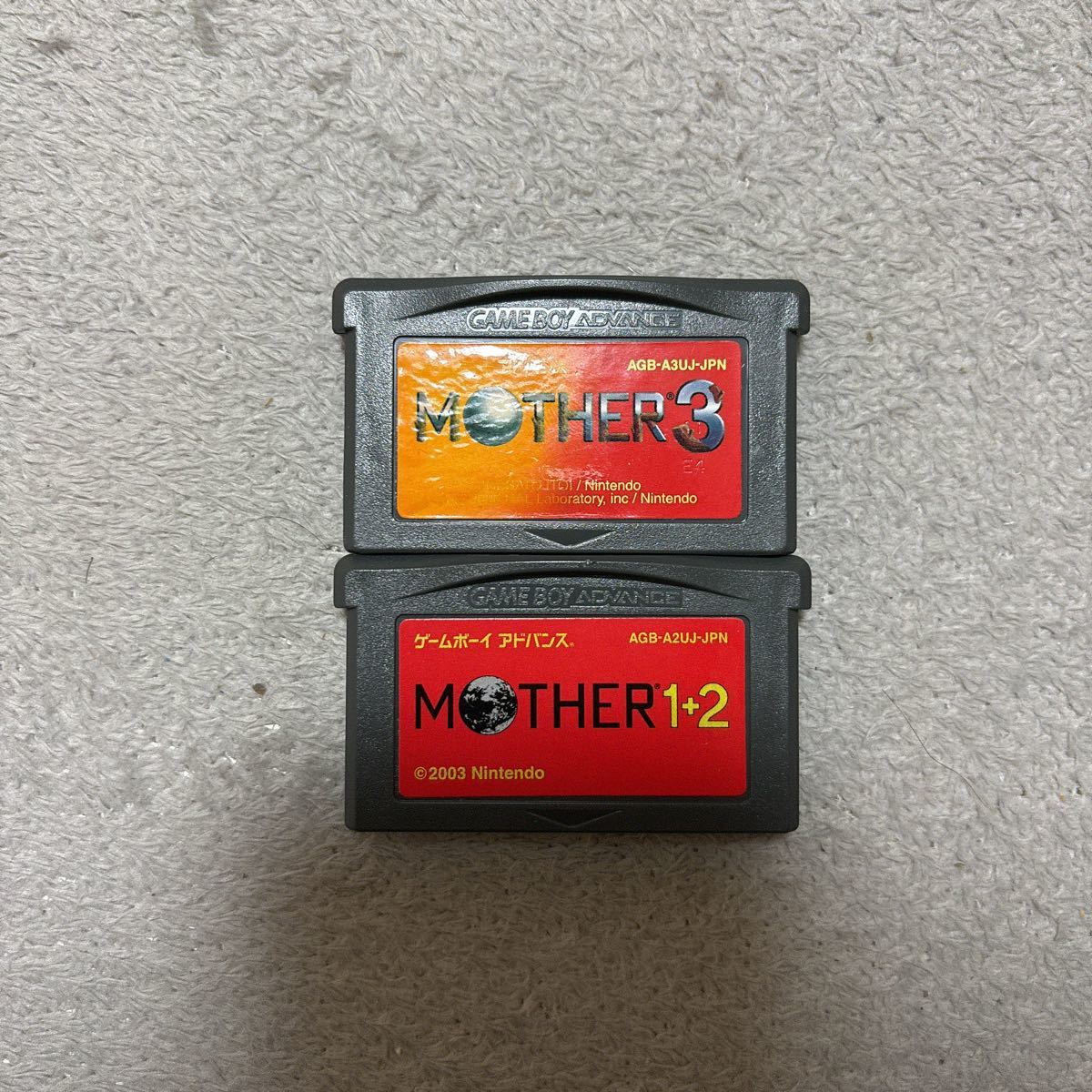 任天堂ゲームボーイアドバンスソフト MOTHER1.2 MOTHER3-