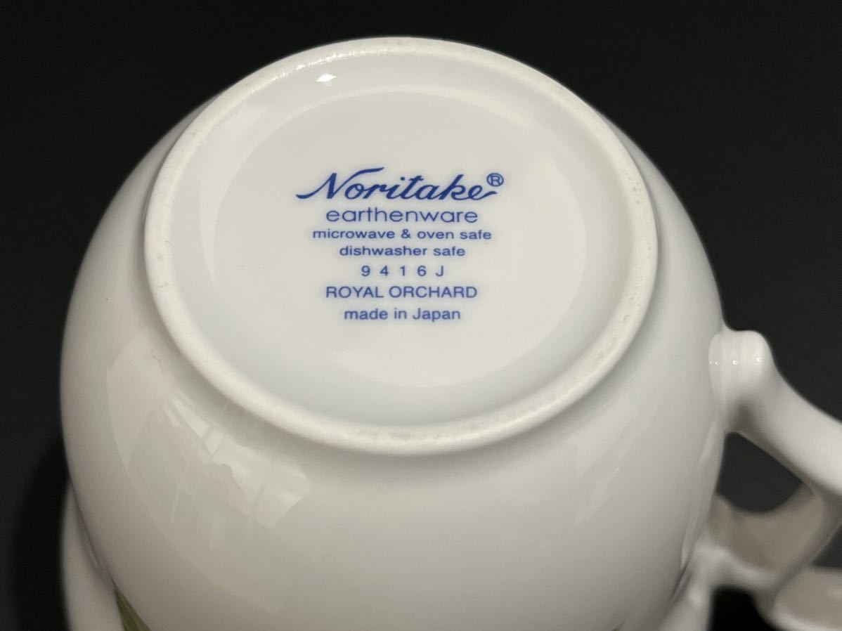 ちD(1026k15) 未使用 Noritake ノリタケ ロイヤルオーチャード マグカップ 4客 earthenware アーセンウェア _画像7