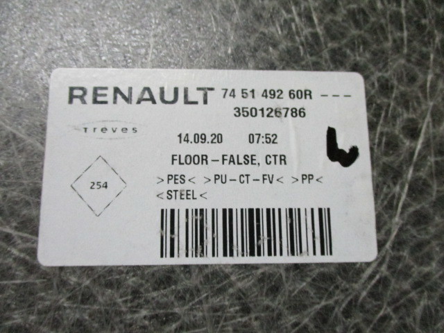 NS6203A Renault capture FLOOR-FALSE 745149260R