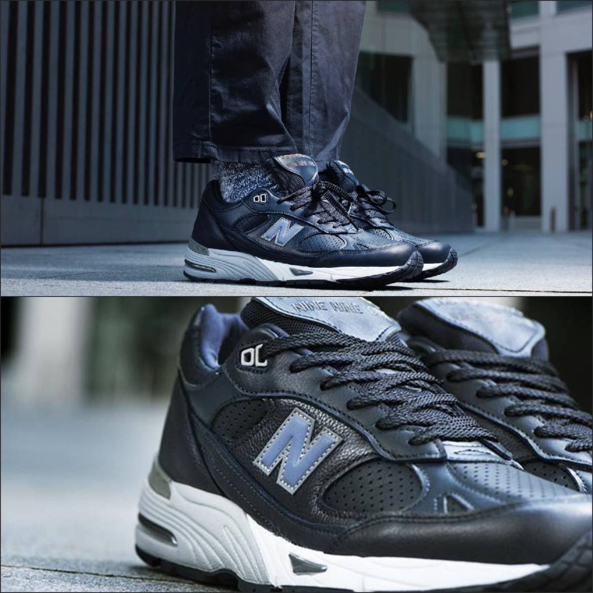 UK製 限定【Modern Gentleman's Pack】NEW BALANCE M991GMC NAVY US9D 27cm オールレザー 新品 イギリス英国製 ネイビー 紺 M991MGC_画像10