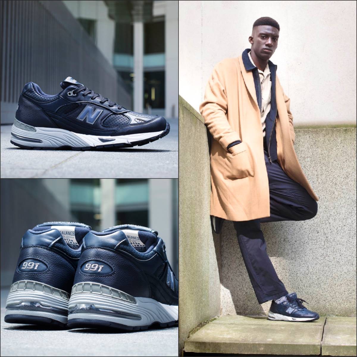 UK製 限定【Modern Gentleman's Pack】NEW BALANCE M991GMC NAVY US9D 27cm オールレザー 新品 イギリス英国製 ネイビー 紺 M991MGC_画像9