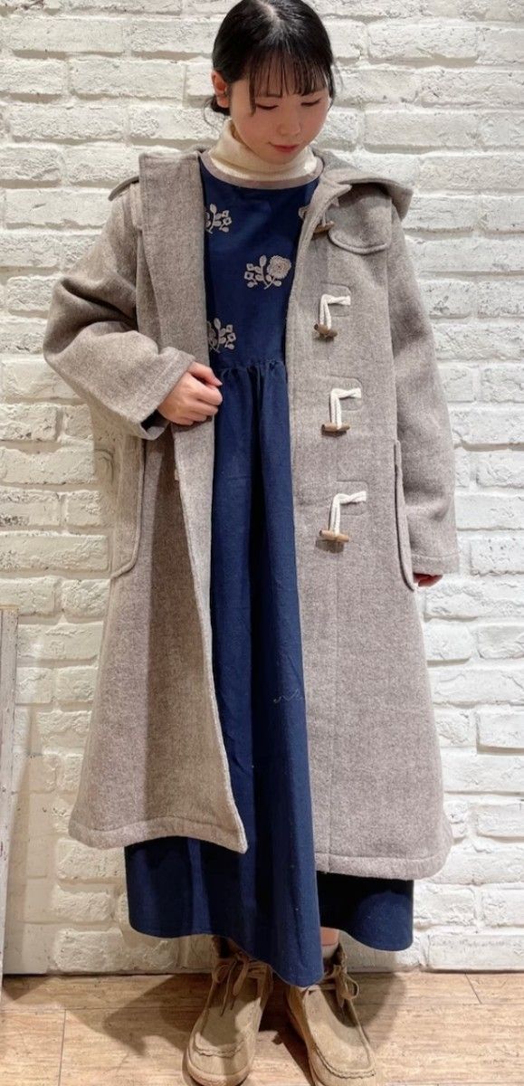 SM2【FROM ENGLAND】ブリティッシュウールダッフルコート新品ベージュ 完売