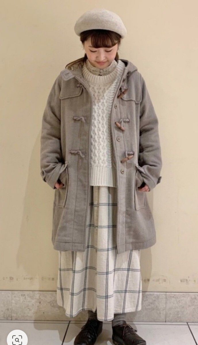 SM2【FROM ENGLAND】ブリティッシュウールダッフルコート新品ベージュ 完売