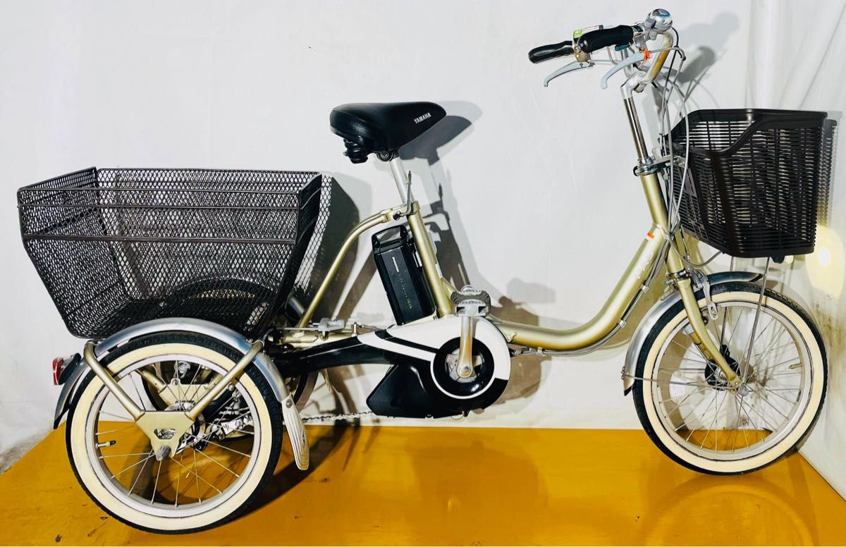 送料無料条件付き YAMAHA PAS 電動アシスト自転車三輪車(18/16型)-