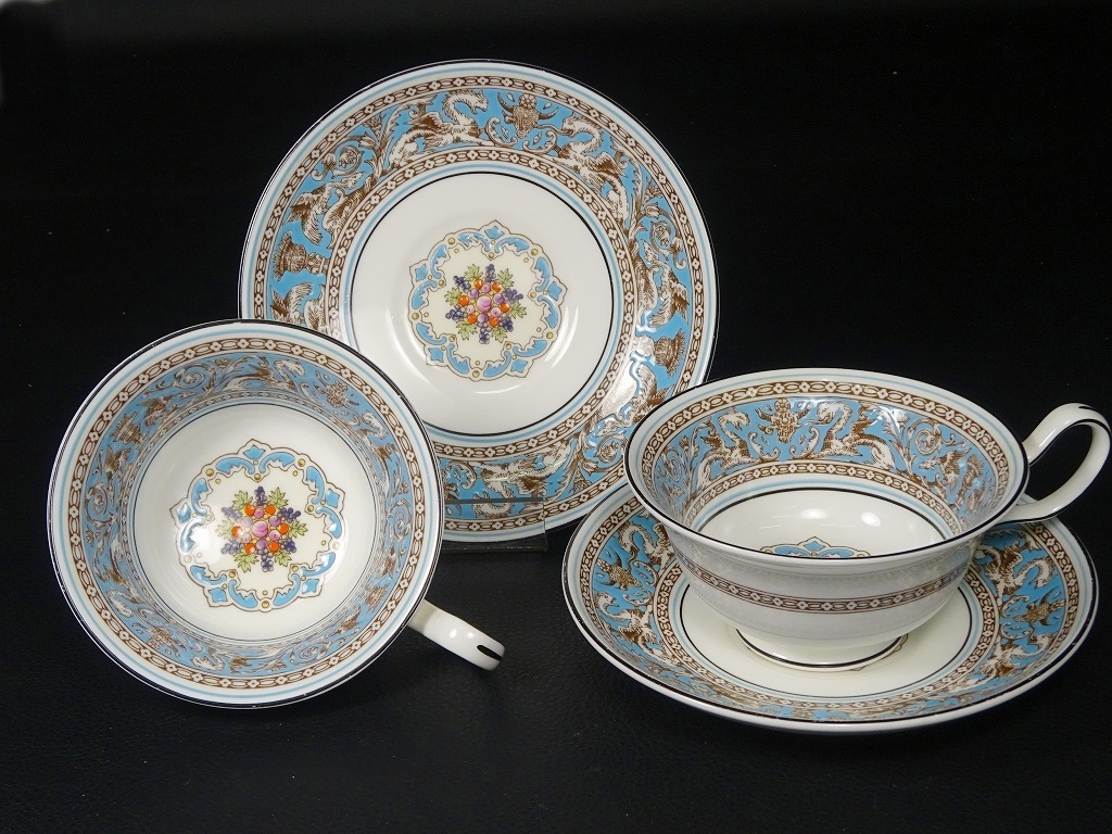 保証 6□WEDGWOOD ウェッジウッド フロレンティーン ターコイズ