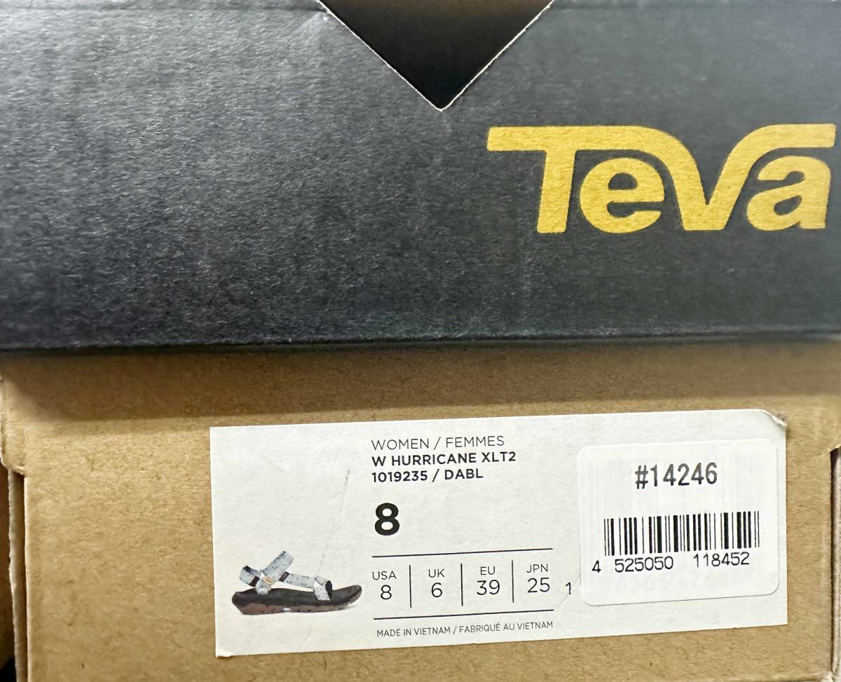 新品 25cm ★ Teva テバ ハリケーン XLT2 ダイアモンドエアーブルー US8 1019235 HURRICANE スポーツ サンダル スポサン テヴァ 25.5 24.5_画像10