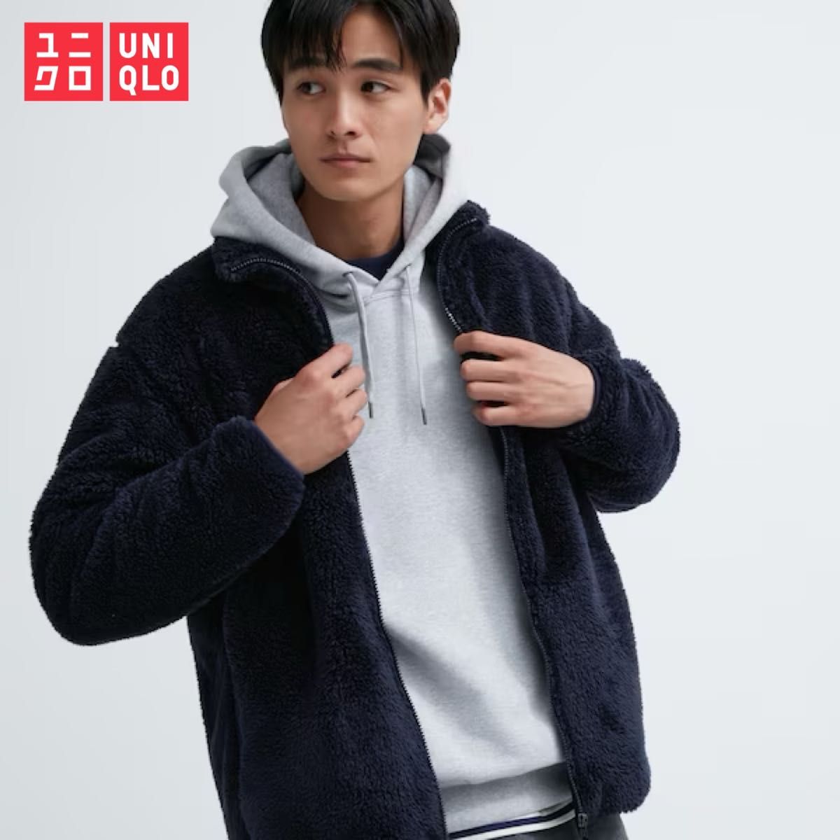 UNIQLO ファーリーフリースプルオーバー Lサイズ - トップス