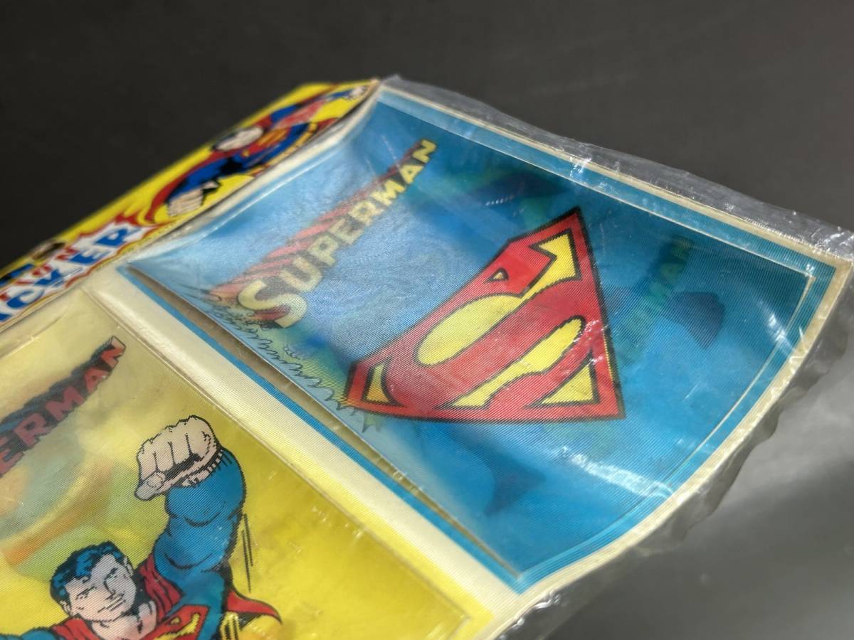  Супермен 1979 год подлинная вещь action стикер fono грамм цельный перемена наклейка неиспользуемый товар редкость Vintage 