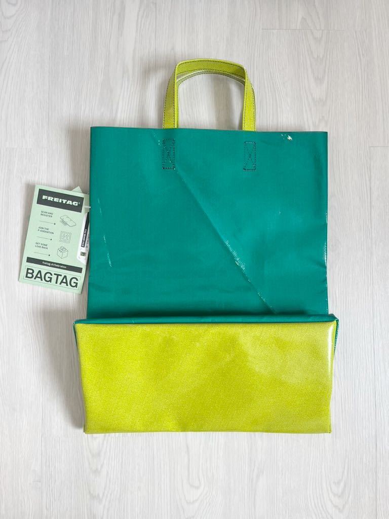 ■ FREITAG ■ F52 MIAMI VICE ■新品 未使用■ ライトグリーン グリーン ネイビー ■ フライターグ マイアミバイス トートバッグ ナンバー_画像9