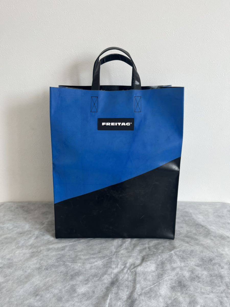 ■ FREITAG ■ F52 MIAMI VICE ■新品 未使用■ ブラック ブルー 黒 青 ■ フライターグ マイアミバイス トートバッグ  BLACK ■ 送料込 ■