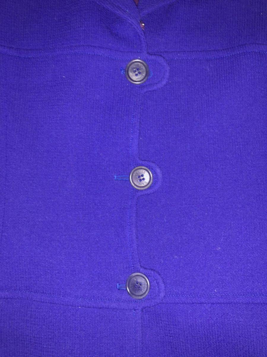CELINE セリーヌ セットアップスーツ レディース ジャケット スカート 紫 パープル サイズ42 ウール100％ フランス製 中古品 tn3030_画像4
