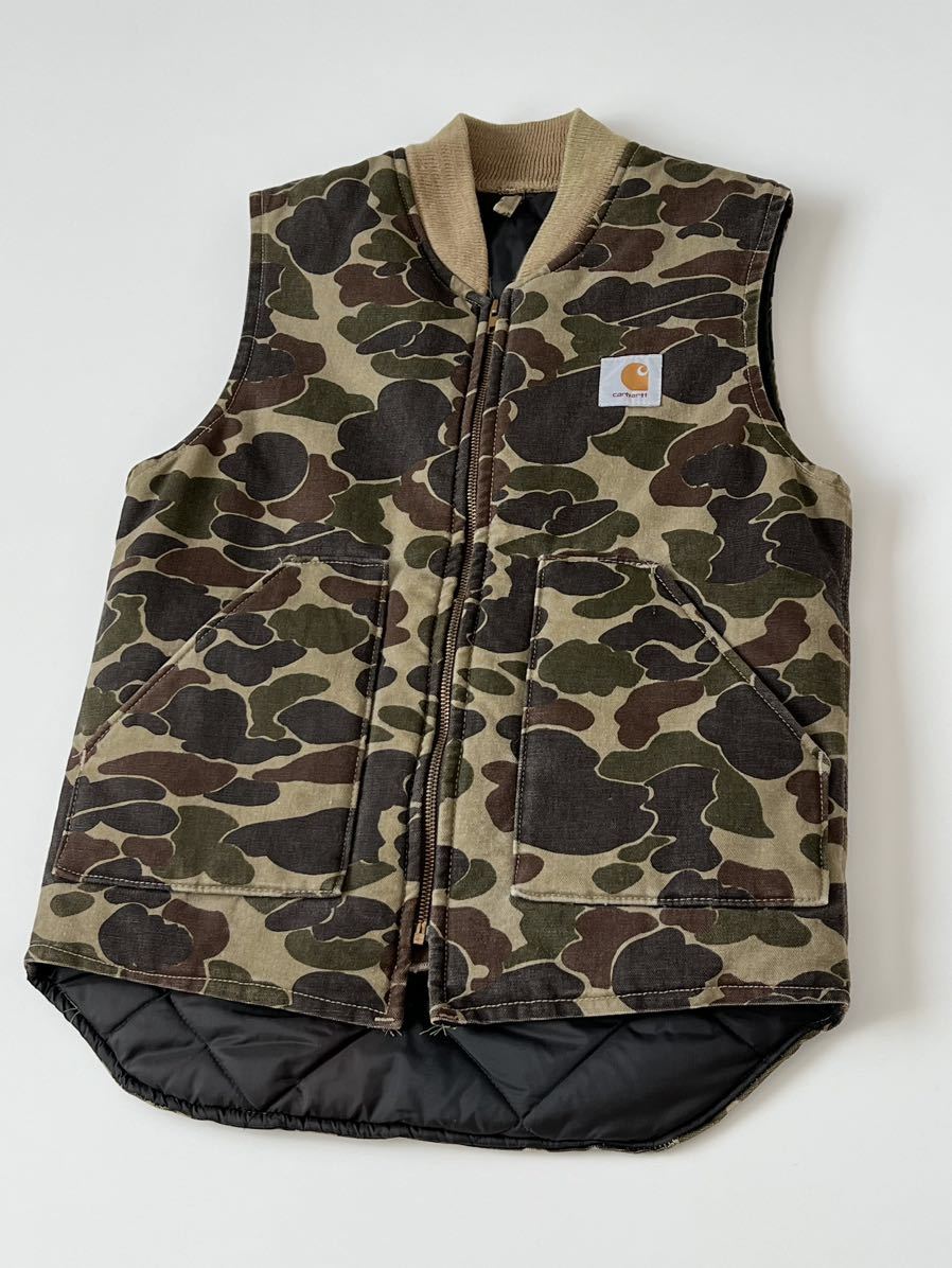 超可爱の VQ183 carhartt USA製 80s ダックベスト レア 古着