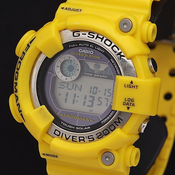 1円 稼働 良品 カシオ ソーラー GF-8250 Gショック フロッグマン 200M デジタル文字盤 メンズ腕時計 GMY 0055000NKG