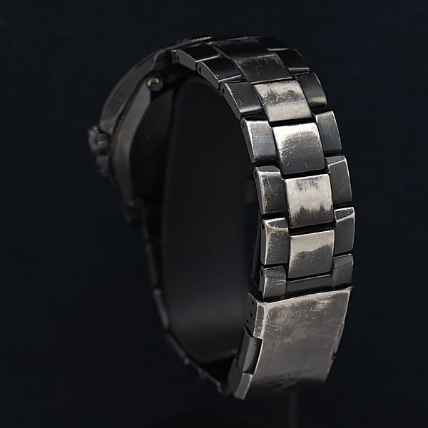 1円 カシオ オシアナス OCW-S100 チタン 電波ソーラー 黒文字盤 メンズ腕時計 OKZ 0396000_画像3