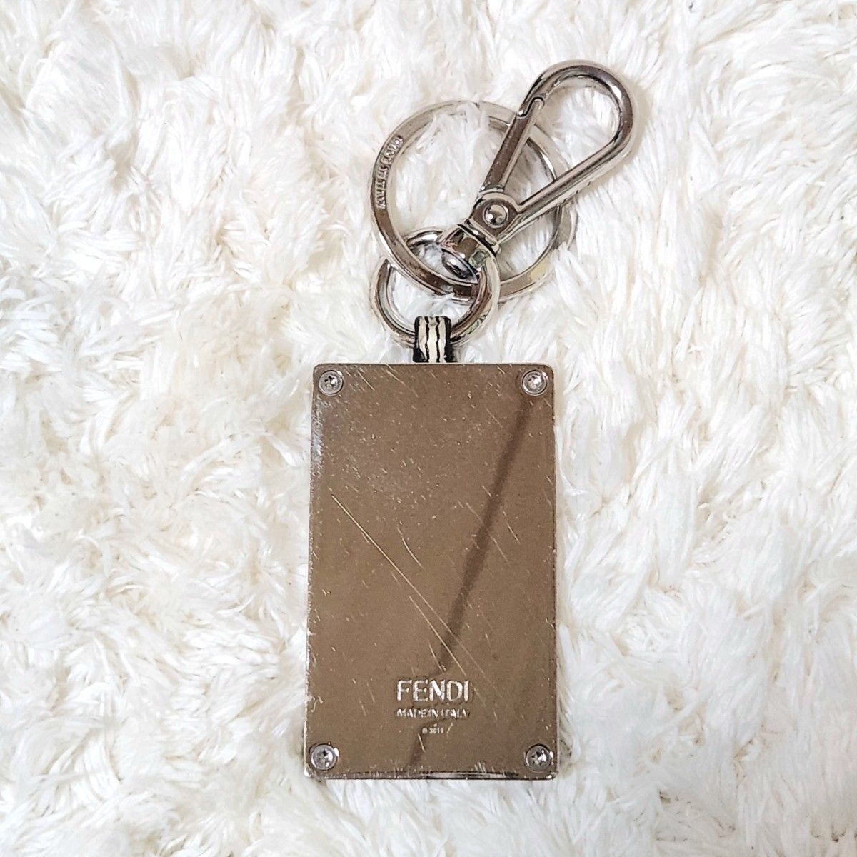 FENDI フェンディ ズッカ FF パイソン 蛇革 キーリング FENDI フェンディ ズッカ FF パイソン 蛇革 キーリング