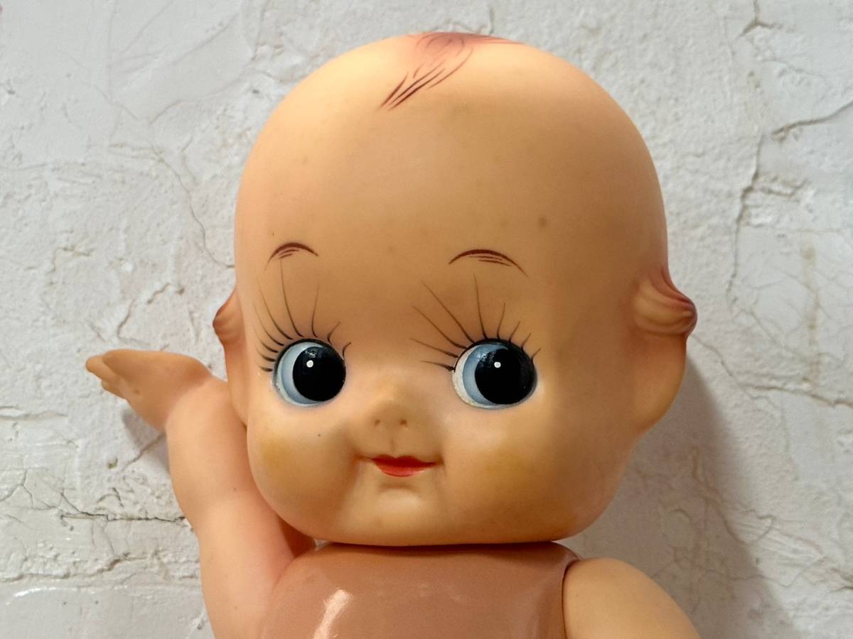 レア 昭和レトロ キューピー人形 胴体セルロイド製 全長約33㎝ 可愛いです 詳細不明 売り切り!