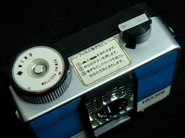 m348205 撮影可 リコー オートハーフ E2 青 ricoh autohalf e2 auto half vintage half frame camera from japan カメラ フィルムカメラ_画像5