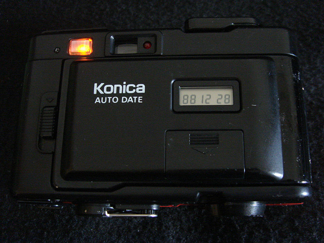 671168 稀少 撮影可 コニカ C35 EFJ 赤 EXPO '85 つくば万博 1985 コスモ星丸 konica c35efj red vintage camera from japan c35 ef カメラ_画像3