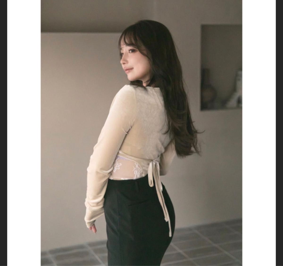 ずっと気になってた トップス トップス - white tops choker ずっと気になってた トップス トップス - white tops choker