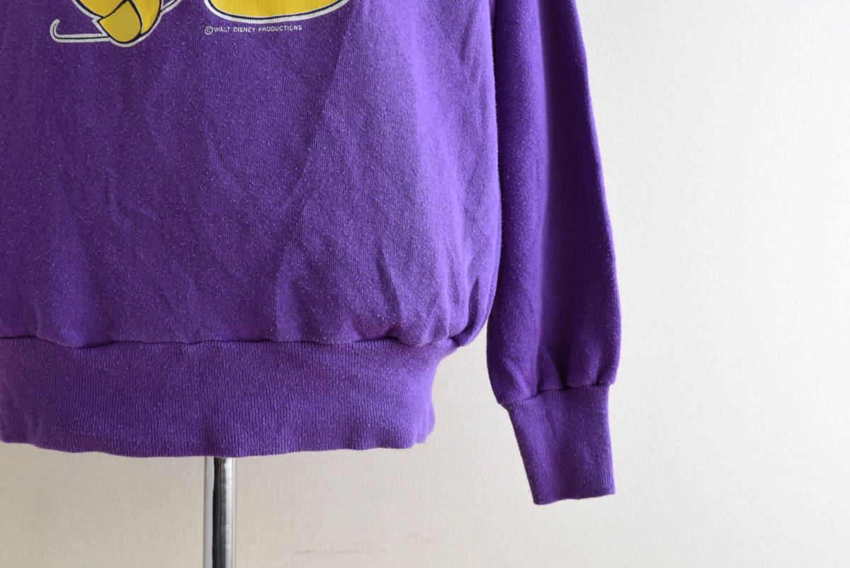 80s Mickey Mouse スウェット MADE IN USA 表記XL 紫 80s Mickey Mouse スウェット MADE IN USA 表記XL 紫