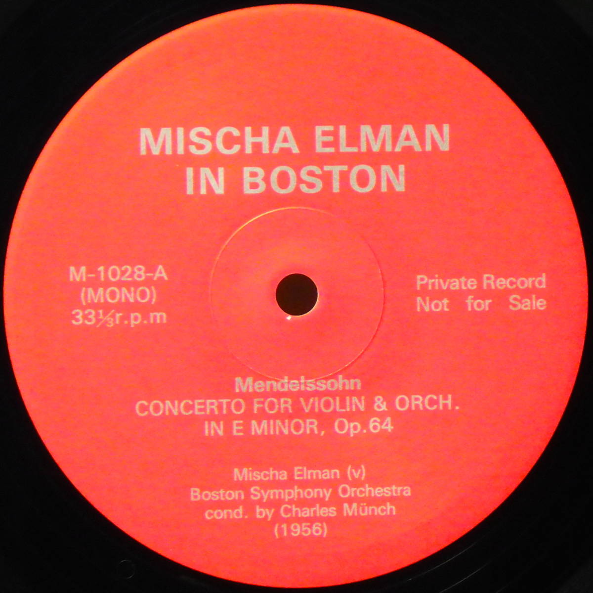 ミッシャ エルマン イン ボストン メンデルスゾーン チャイコフスキー 協奏曲 MISHA ELMAN IN BOSTON M-1028 _画像2