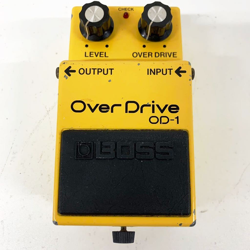【A-4】 BOSS OD-1 OverDrive Made In Japan オーバードライブ ギターエフェクター ボス 日本製 中古 音出し確認済み 元箱付き 992-2_画像1