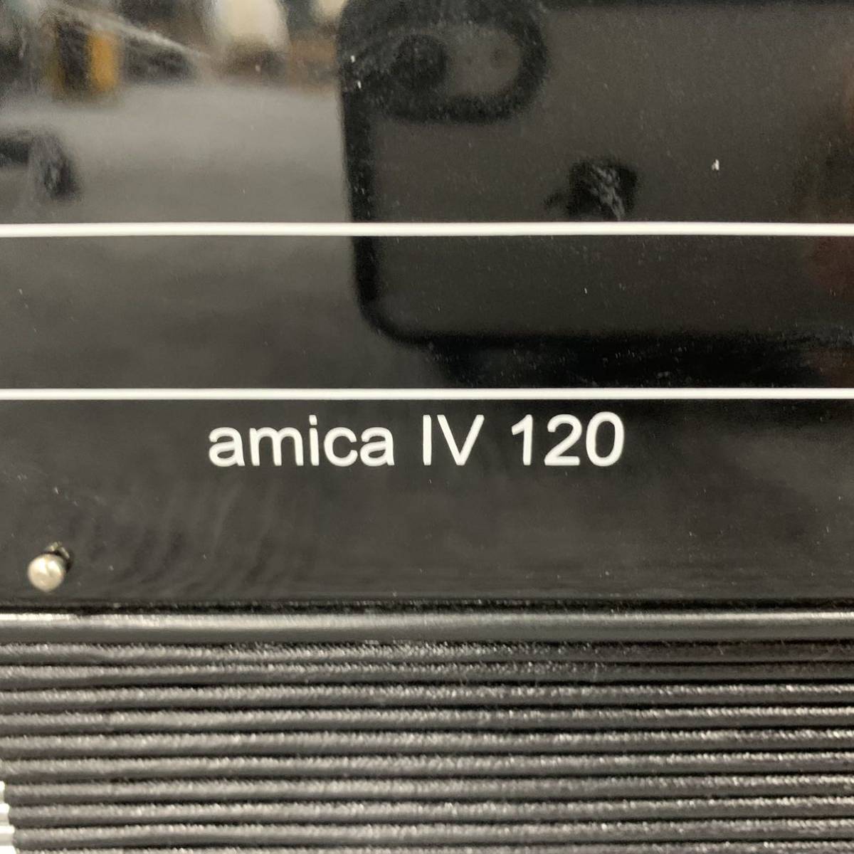 [Ib2] HOHNER amica IV 120 accordion direct pickup welcome exclusive use Carry case attaching ( wheel . with defect ) horn na-amika921-20