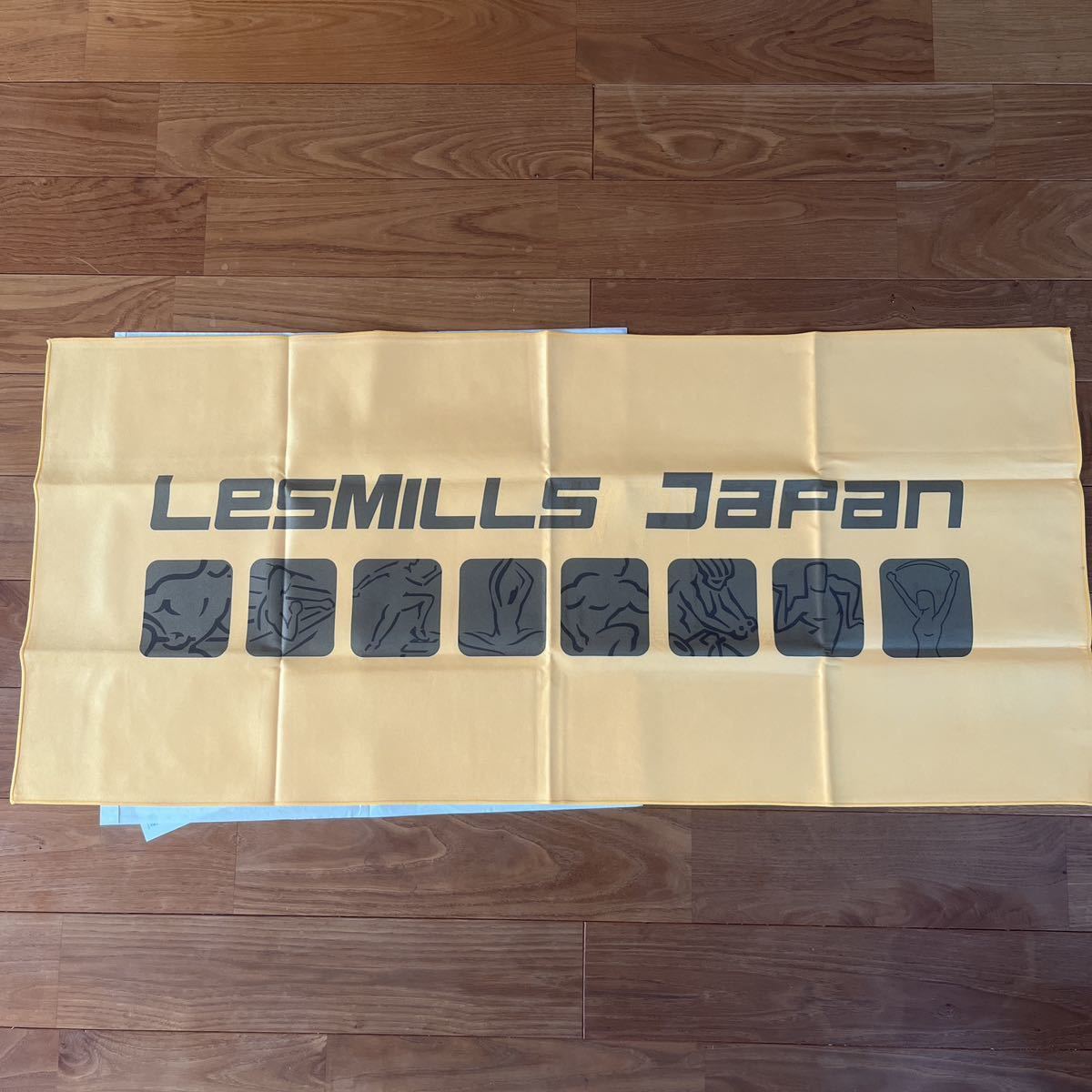 未使用 LESMILLS フェイスタオル サラッとドライ アスカタオル 光触媒マイクロファイバー レスミルズ ジャパン スポーツタオル ホワイト_画像6