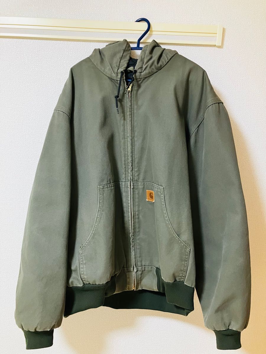 carhartt/カーハート ダックアクティブジャケット XL カーキ 90s USA規格