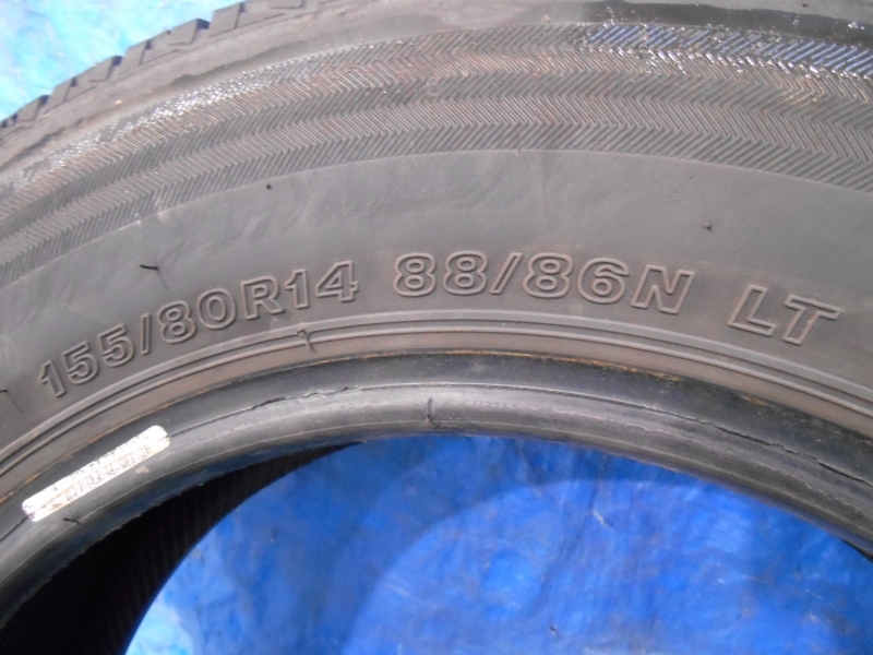 BRIDGESTONE ブリヂストン V600 155/80R14 88/86 N LT 2021年製 1本 プロボックス/サクシード などに　Ｔ-1010-1109_画像7