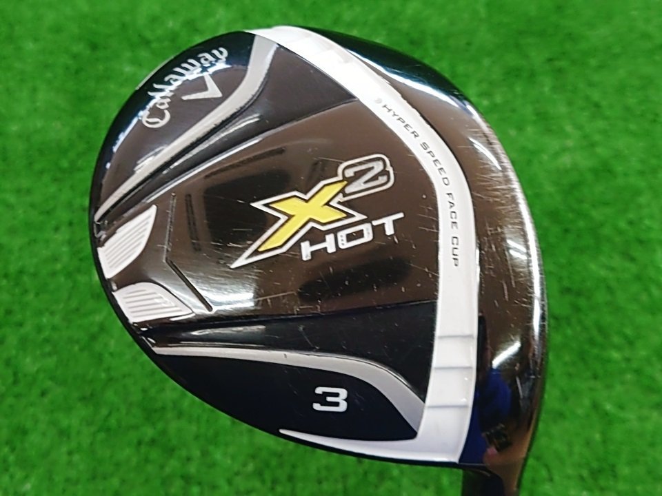 4卍尋1253 フェアウェイウッド 【Callaway/キャロウェイ】X2 HOT 3W/15°　Speeder 519 EVOLUTION　フレックス：S〈札幌/美しが丘店〉_使用による擦れやキズ、汚れがございます。