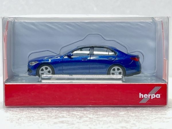 HERPA ヘルパ 1/87 430913-002 Mercedes-Benz C-Class Limousine メルセデスベンツ Cクラス W206 セダン スペクトラルブルーメタリック_画像1