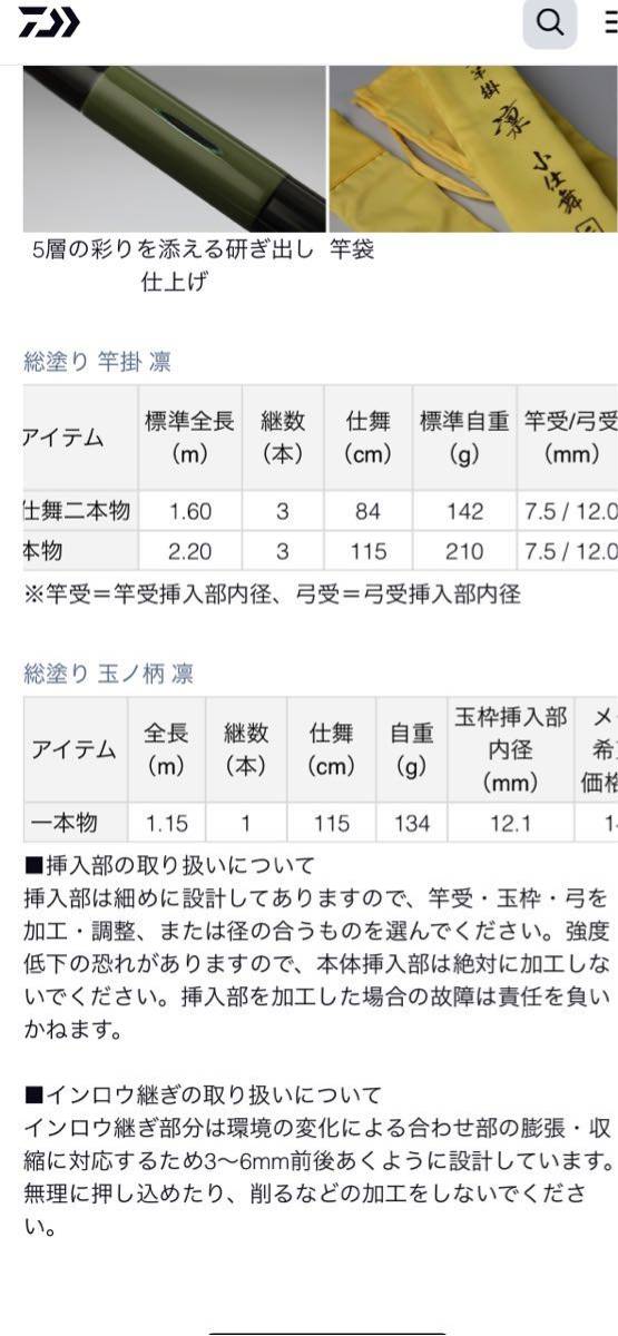 ダイワ　総塗竿掛　小仕舞　二本物　凛　万力　竿枕　セット　美品　へら　ヘラブナ　DAIWA 竿掛　ヘラブナ　へらぶな　淡水　ヘラブナ竿掛_画像10