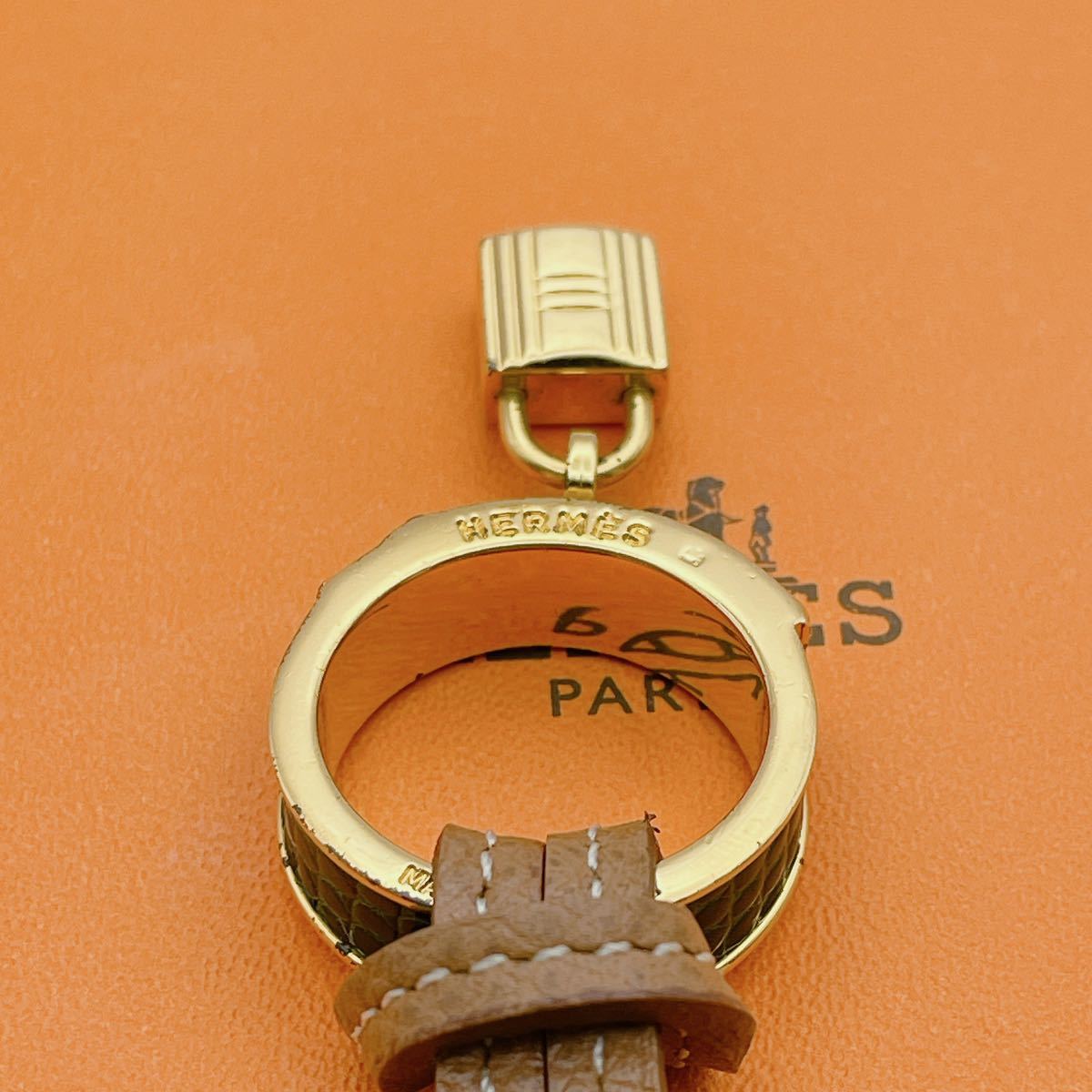 【美品】HERMES ネックレス　ケリー　チョーカー　ラニエール　スカーフリング_画像7