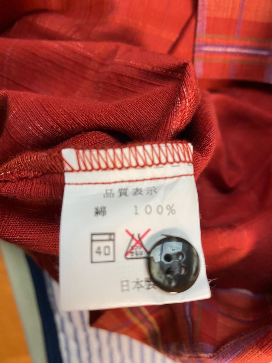 琉球の里　かりゆし　シャツ　かりゆしウェア　サイズM 日本製