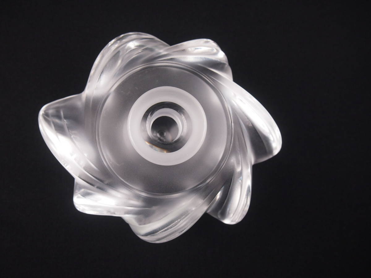 LALIQUE ラリック サモア 香水瓶 パフューム ボトル フランス フロステッド クリスタルガラス RL-SM-1_画像4