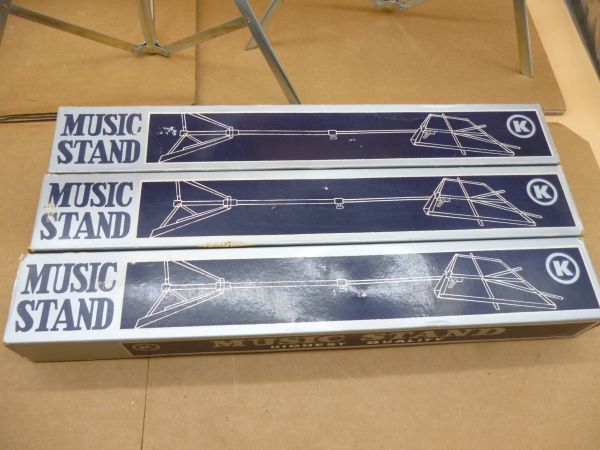 譜面台　MUSIC STAND　3本セット　ビ14　　　送料無料 管ta　　23SEP_画像2