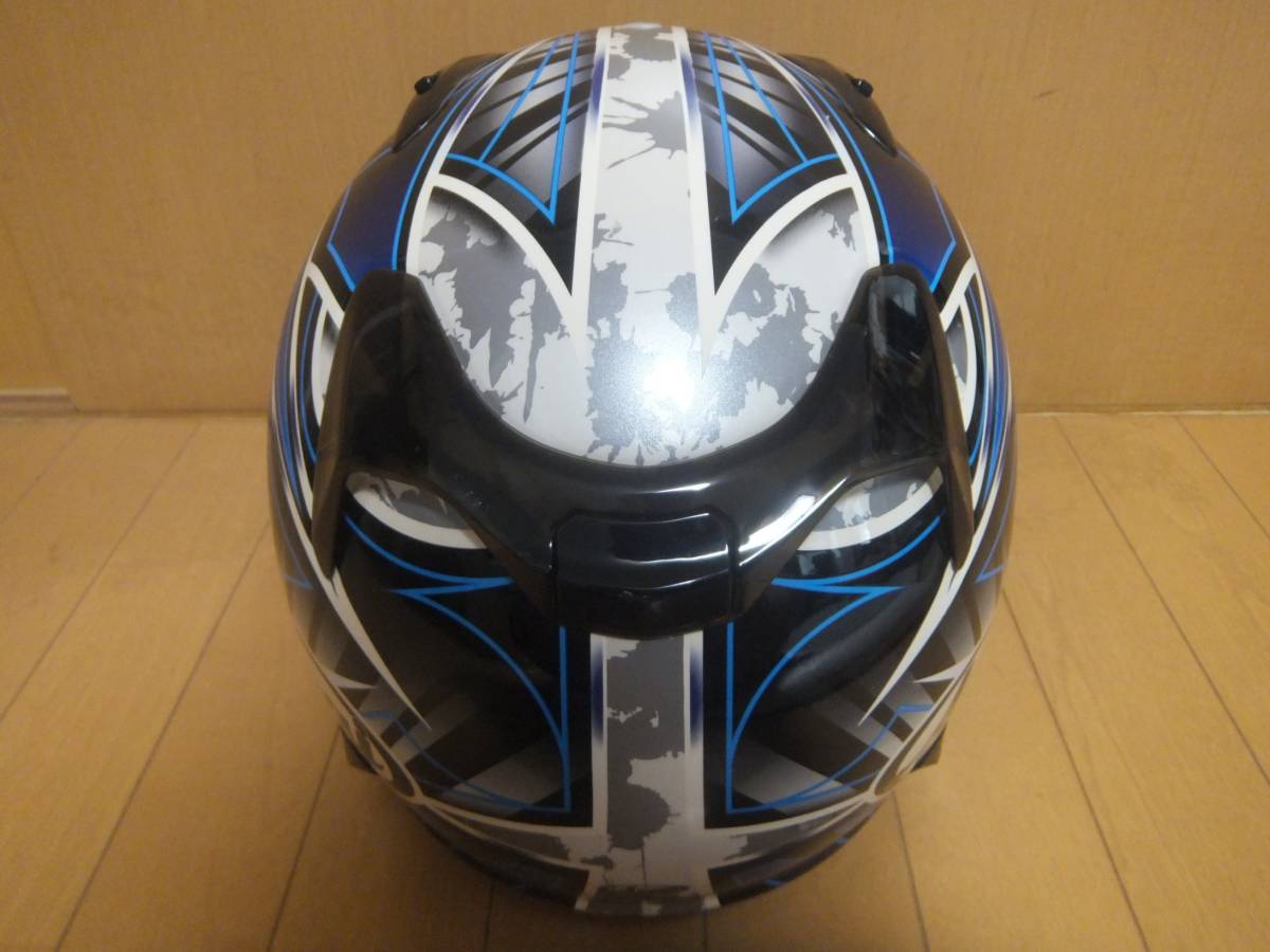  б/у Arai ARAI Astro IQ flash голубой ASTRO-IQ FLASH размер S(55*56) full-face шлем серебряный зеркало защита замена 