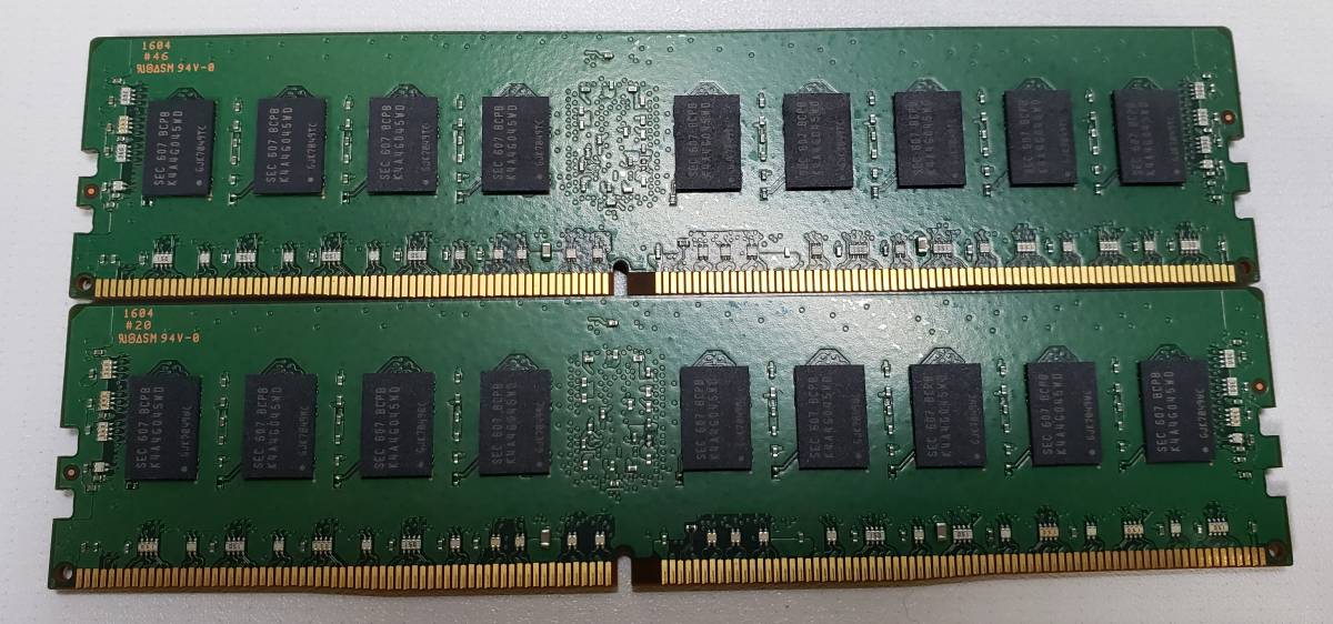 SAMSUNG サムスン M393A1G40DB0-CPB2Q PC4-17000(DDR4-2133/PC4-2133P　メモリ　8GB 2枚セット_画像2