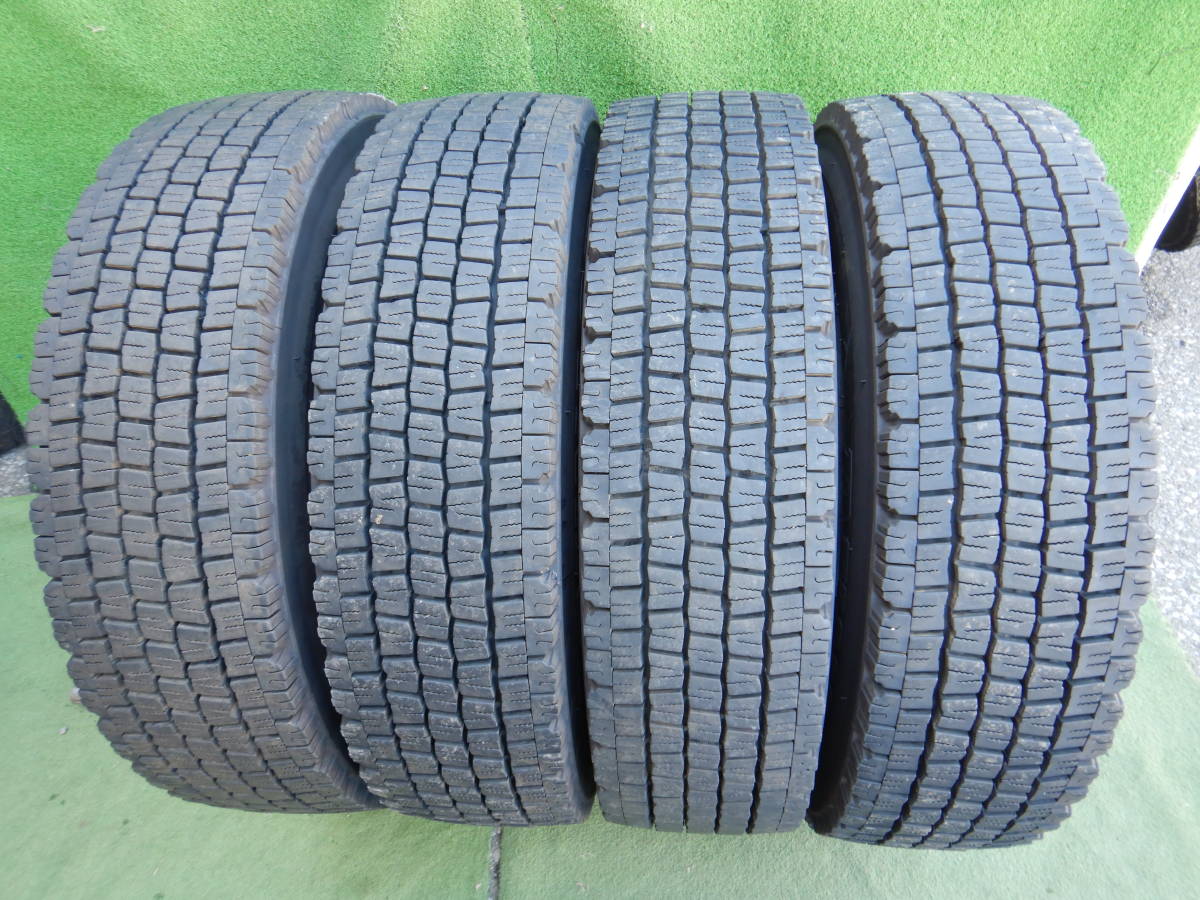 ★DUNLOP ECORUT SP088 スタッドレス★225/80R17.5 123/122L 残り溝:8部山(13mm以上）汚れ、ダンべりあり 2022年製 4本 MADE IN JAPAN