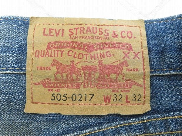 3P4356/リーバイス 67505-0058 505-0217 LVC 67年復刻 デニム LEVI'S トルコ製_画像4