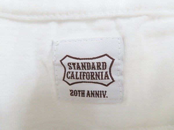 7T7007/未使用品 STANDARD CALIFORNIA SD 20TH ANNIVERSARY LOGO TEE スタンダードカリフォルニア Tシャツ 20周年の画像4