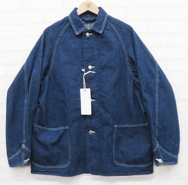 7T7061/新品 MAATEE&SONS 40's Denim Coverall JK MT3303-0913 マーティー&サンズ デニムカバーオール ジャケット_画像2